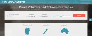 Share-a-Camper - Wohnmobil Sharing Plattform