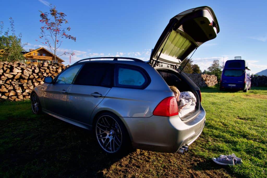 Scheibenfolie, Moskitonetz und Zubehör für Camping im Auto BMW Touring E91