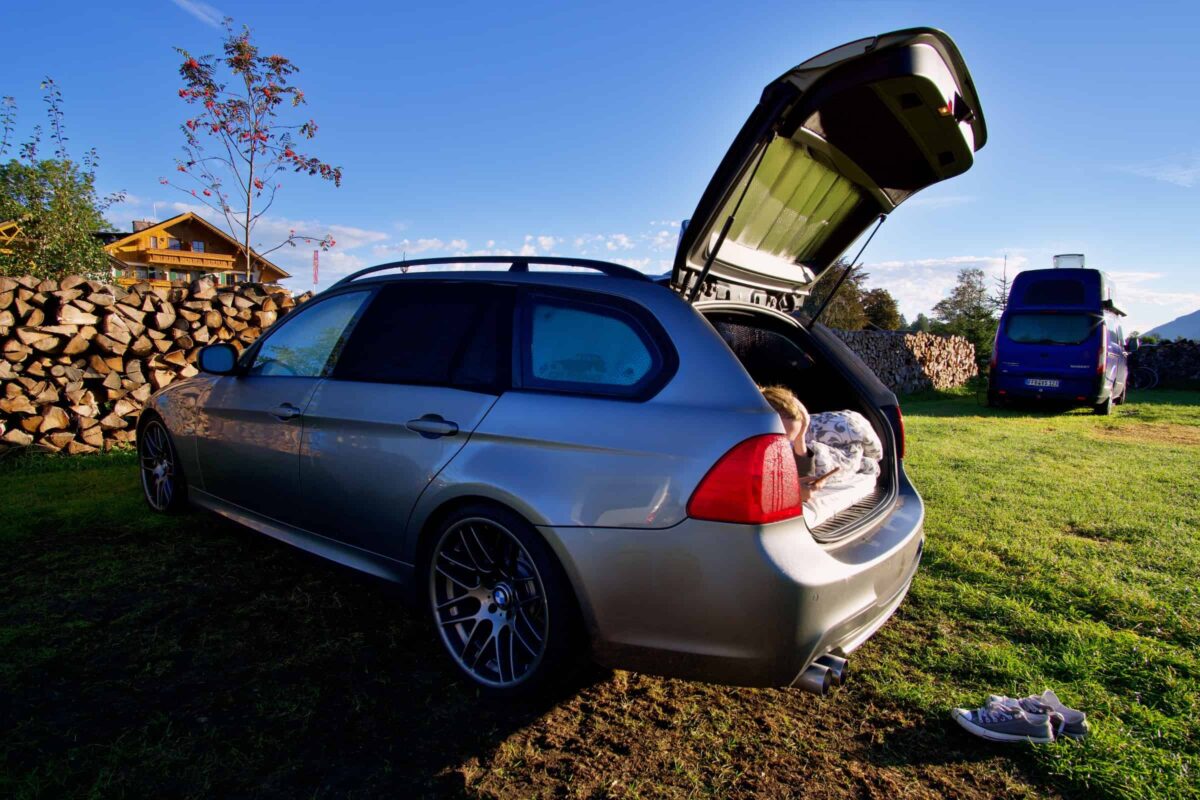 Scheibenfolie, Moskitonetz und Zubehör für Camping im Auto BMW Touring E91