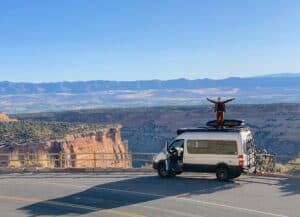 VanLife Mercedes Benz Sprinter Dachbox Camping Fahrrad
