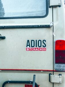 VanLife Sticker Bus Adios Bitchachos Mexiko