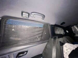 Moskitonetz und Frostschutzabdeckung als Sichtschutz am Autofenster